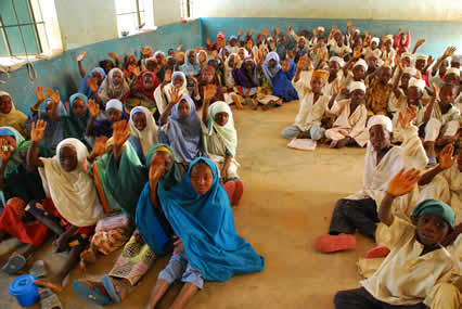 children in classroom